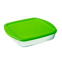 Блюдо для запекания и выпечки квадратное с крышкой 25x22x7см Pyrex Cook&Store арт.212P000/5045ST