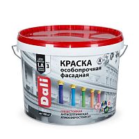 Краска фасадная особопрочная DALI база А, 9 л (20502)