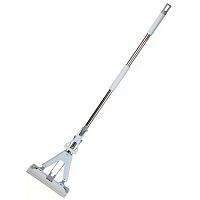 Швабра губка, ПВА, 125х28 см, с отжимом, телескопическая ручка, Bclean, A260066 (503597)