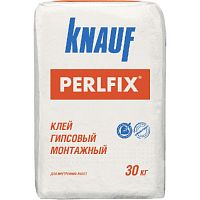 Клей гипсовый монтажный КНАУФ Перлфикс 30 кг (1поддон-40шт)