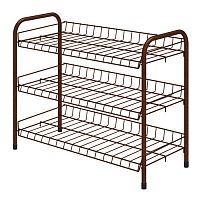 Этажерка для обуви Nika 660х280х520 3 полки МЕДНЫЙ АНТИК ЭТ5/А