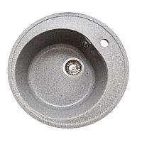 Мойка GranAlliance G-10 (d-500 мм) графит с сифоном