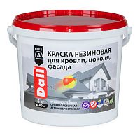 Краска резиновая для кровли, цоколя, фасада DALI база C, 6 кг (20741)