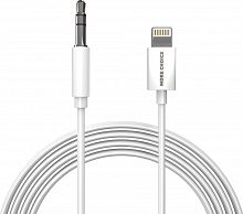 MORE CHOICE (4610196409820) UK28I AUX 3.5MM LIGHTNING 8-PIN 1М WHITE