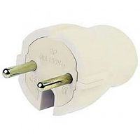 SMARTBUY (SBE-10-P04-W) ВИЛКА ПРЯМАЯ БЕЗ ЗАЗЕМЛЕНИЯ БЕЛАЯ 10А 250В