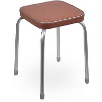 Табурет Nika Фабрик-3 б/об на 4-х опорах (квадратное сидение 320х320) коричневый ТФ03/К