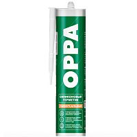 Герметик силиконовый OPPA U универсальный, белый 260 мл.