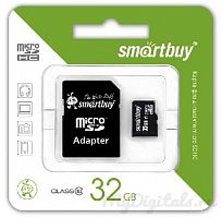 SMARTBUY (SB32GBSDCL10-01LE) MICROSDHC 32GB CLASS10 LE + АДАПТЕР