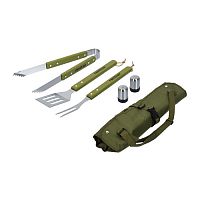 Набор BOYSCOUT сумка-фартук, вилка, лопатка, щипцы, солонка, перечница /4 61320