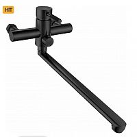 Смеситель для ванны и умывальника ARGO SOLID чёрный, однорычажный, d-35, 35-L35/D
