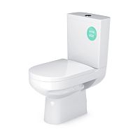 Унитаз-компакт Gesso w 103 HOME De Luxе горизонтальный выпуск,c 2 уровневой арматурой, сиденье