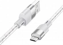 HOCO (6942007602259) X99M 2.4A USB-MICROUSB 1 M СЕРЫЙ