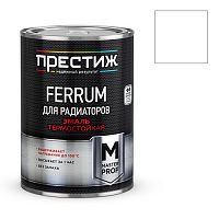 Эмаль для металла и радиаторов отопления Престиж акриловая, термостойкая, белый 0,4 кг