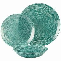 Набор столовый 12 предметов Luminarc Brushmania Metallic Green арт.V6061