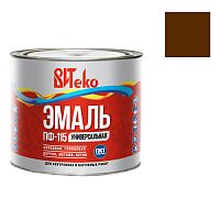 Эмаль ПФ-115 ВИТеко коричневая 1,8 кг