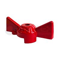 Ручка-бабочка под пломбу для крана ВОДА 25/32 VALFEX (200/50/10) КРАСНАЯ