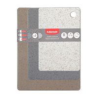 Набор гибких разделочных досок 3шт 19x29см 24x33,5см 29x38см Attribute Granite Collection арт.ABX102