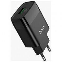HOCO (6931474732507) СЗУ HOCO C72Q GLORIOUS SINGLE PORT CHARGER ЧЕРНЫЙ