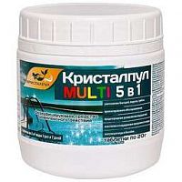 КРИСТАЛПУЛ MULTI 5 В 1 ДЛЯ БАССЕЙНОВ, ТАБЛ. 20 Г, БАНКА 0,5 КГ 107662