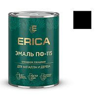 Эмаль ПФ-115 Erica глянцевая черная 1,8 кг