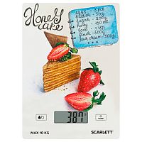 Весы кухонные Scarlett SC-KS57P76 медовик