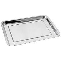 Поднос 39x29x1,8 см Mallony Domestico из нержавеющей стали арт.108944