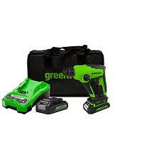 Перфоратор аккумуляторный Greenworks GD24SDS1K2 24V, c АКБ 2 А.ч и ЗУ (3803107UA)