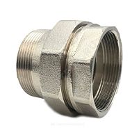 Соединитель SantechSystems Ду 25 (1") прямой ВР/НР никель американка