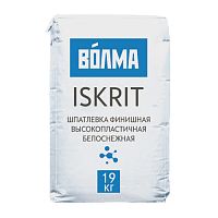 Шпатлевка финишная полимерная Волма ISKRIT 19кг(1поддон-60шт)