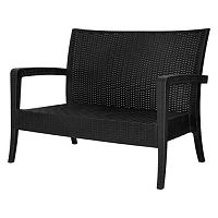 Диван пластиковый Ola Dom RATTAN антрацит 1280/770/890мм до 200кг