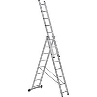 Лестница алюминиевая SC 3008 трехсекционная 3*8