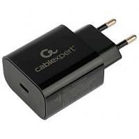 CABLEXPERT (21076) MP3A-PC-45, QC3.0/PD, 1 ПОРТ TYPE-C, ЧЕРНЫЙ, ПАКЕТ