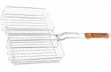PALISAD РЕШЕТКА ГРИЛЬ 260Х320Х65ММ ОБЪЕМНАЯ ХРОМИР.69554