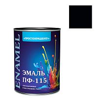 Эмаль Простокрашено черный БАУ 0,8 кг (8081)