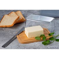 Масленка из бамбука Mallony Bambu с крышкой из пластмассы арт.981059