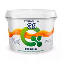 Краска ВД фасадная Formula Q8 белоснежная 4,5 кг