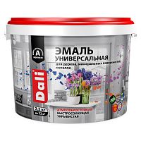 Эмаль универсальная глянцевая DALI База А, RAL 9010, 2,2 кг (80238)