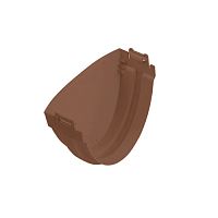 Заглушка ЭЛИТ Альта Профиль ПВХ - коричневая (1упаковка = 50 шт.)
