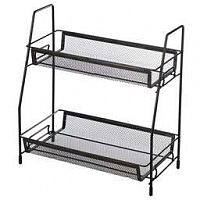 MALLONY ЭТАЖЕРКА НАСТОЛЬНАЯ ДВУХУРОВНЕВАЯ L’ORDINE NERO, 31,5*17*33 СМ (107588)