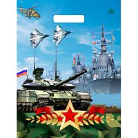 Пакет с вырубной ручкой 31х40+6 (60) Тико (Оборона) ВУР69509