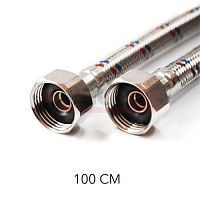 Подводка для воды Valfex нержавеющая сталь, гибкая 1/2 В-В100 см (100)