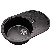 Мойка GranAlliance G-31 (770х500мм) черная с сифоном