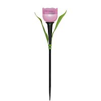 Светильник садовый на солнечной батарее USL-C-451/PT305 PINK TULIP (UL-00004276)