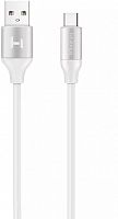HARPER SCH-730 (USB TYPE C, 1М, ОПЛЕТКА СИЛИКОН) БЕЛЫЙ