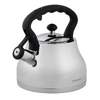 Чайник 2,7 л Ofenbach 100313WH из нержавеющей стали со свистком и ручкой soft touch белый