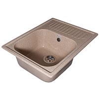 Мойка GranAlliance G-23 (630х490мм) песочная с сифоном