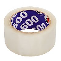 Клейкая лента упаковочная 48мм х 66м прозрачная 600 UNIBOB арт.29341 (6/36шт)