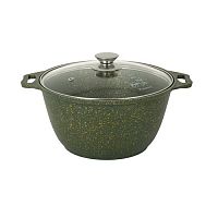 Кастрюля 3л со стеклянной крышкой, АП линия "Trendy style" (malachite) "Kukmara" к31tsml