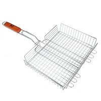 Решетка-гриль GRILLBOOM хром 25х33х5 см (104-026)