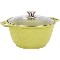 Кастрюля 3л со стеклянной крышкой, АП линия "Trendy style" (lime) "Kukmara" к31tsl